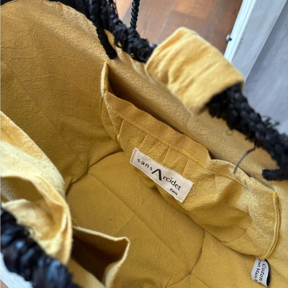 Sans Arcidet Paris Woven Raffia Summer Bag - Picture 6 of 10